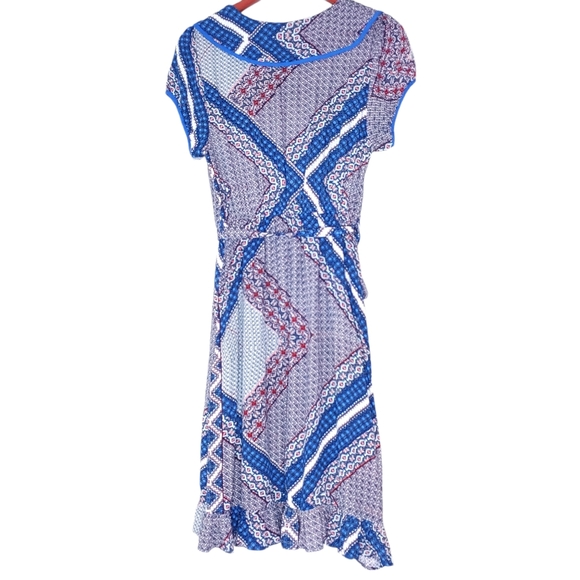 Papillon‎ Ditsy Floral Print Ruffle Midi Dress M - Picture 3 of 8